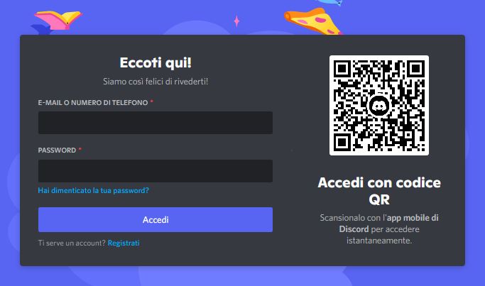 Discord login